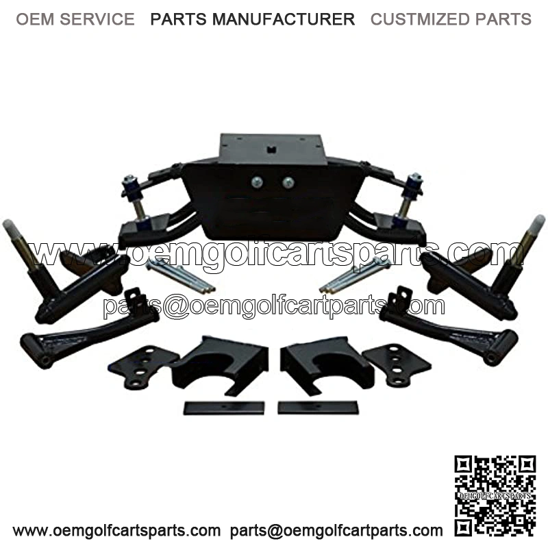 6" Club Car DS Heavy Duty Double A-Arm Lift Kit (2004.5-2013 Gas & Electric with PLASTIC dust covers on hubs)