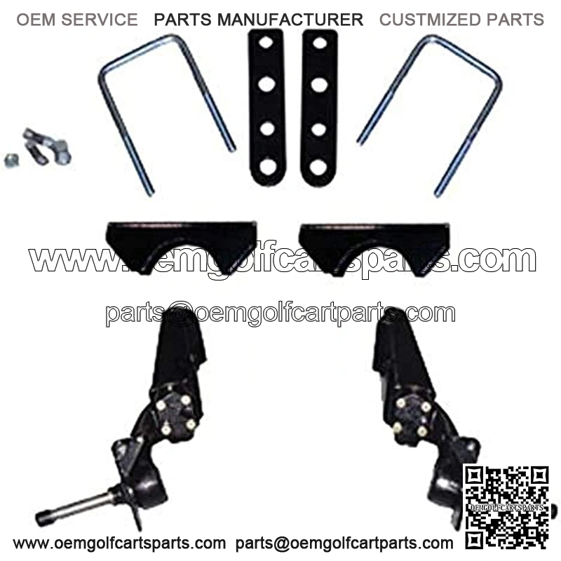 Club Car DS/Carryall/Turf Spindle Lift Kit (for Gas Golf Carts with Factory Front Mechanical Brakes)