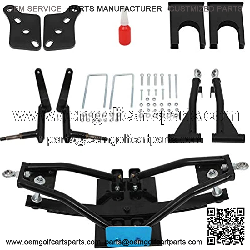 6 for Club Car DS Heavy Duty Double A-Arm Lift Kit for 1982-2014 Gas & Electric Golf Cart Front & Rear Lift Kit for Club Car DS Lift Kit