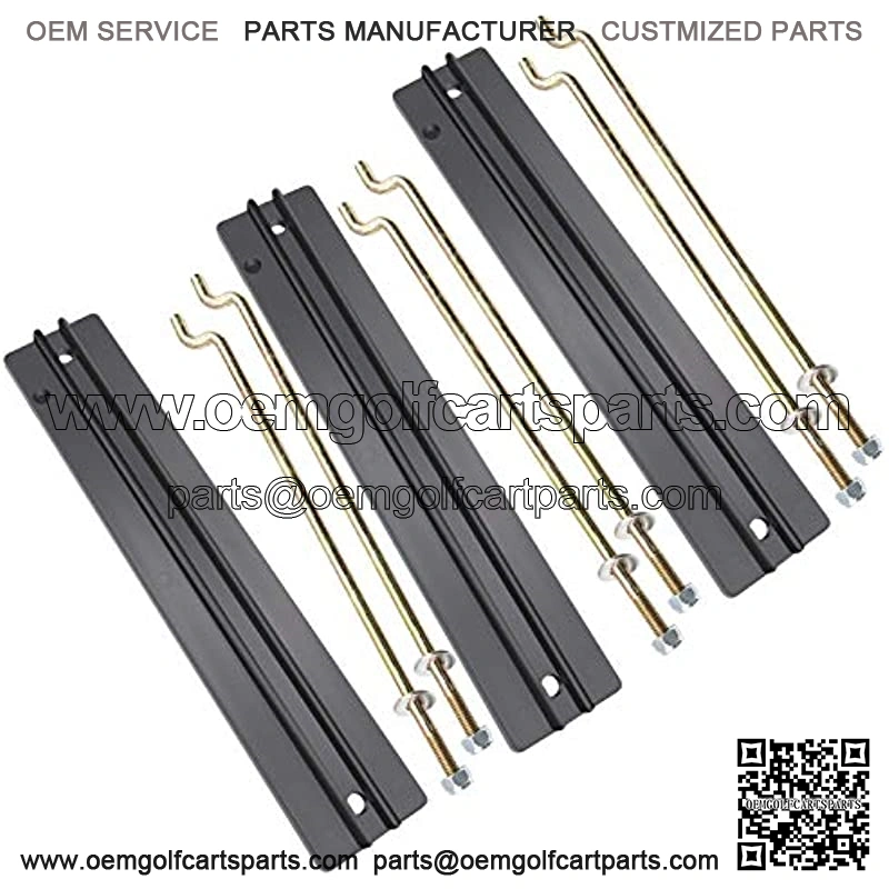 Golf Cart Battery Hold Down Plate, Rods, Washers & Nuts,for Club Car DS and Carryall Electric 1998-2005