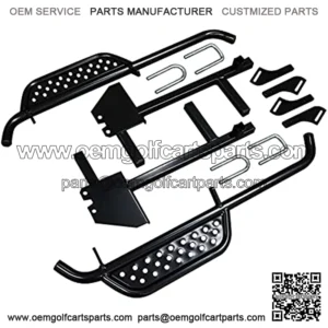 Golf Cart Side Board Nerf Bar Kit - Fits Club Car DS 2004+ Gas & Electric