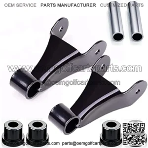 Club Car Metal Rear Shackle kit Including Bushing & Sleeves for Golf Cart Club Car Precedent Replaces Part 1025062-01 102506301 102506601