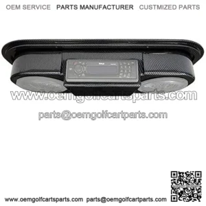 Revenge Golf Cart Parts & Accessories Carbon Fiber Golf Cart Overhead Radio Console Universal Fit