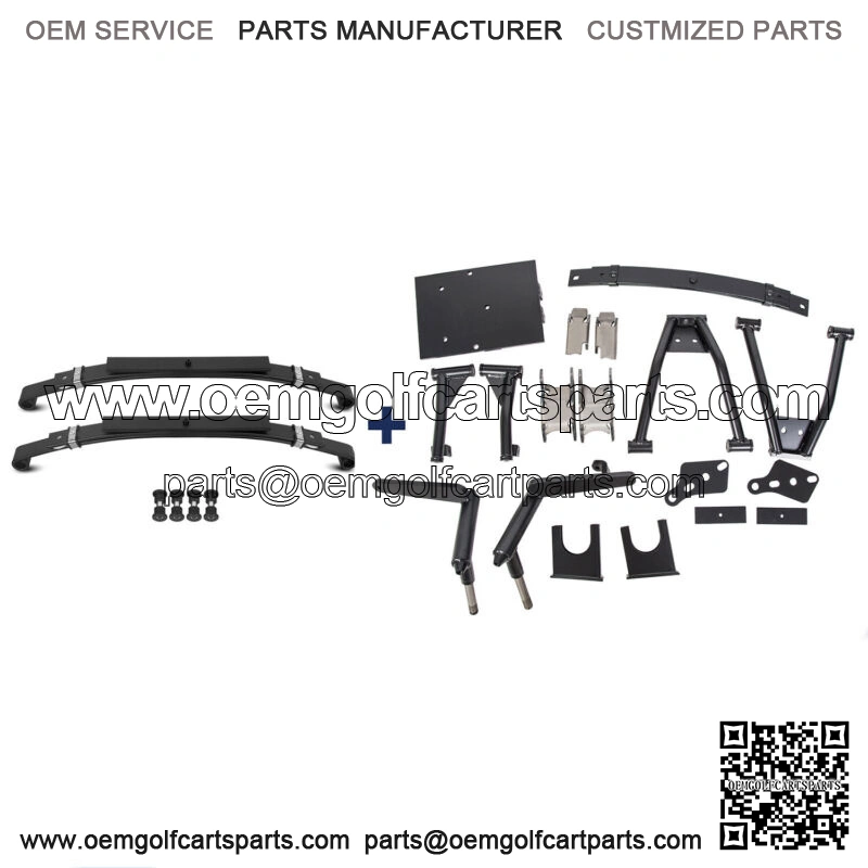 For 1982-2003 Club Car DS Golf Cart 6" A-Arm Lift Kit & Rear Leaf Springs