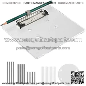 Golf Cart Scorecard with Pencil Holder Suitable for Almost All EZGO/Club Car/Yamaha Golf Carts Models with 5 or 6 Hole Golf Cart Steering Wheels