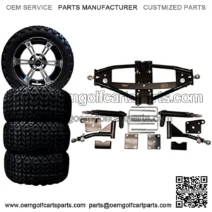 3G 6" Deluxe Lift Kit Combo with 14" Colossus for Club Car Precedent Golf Carts