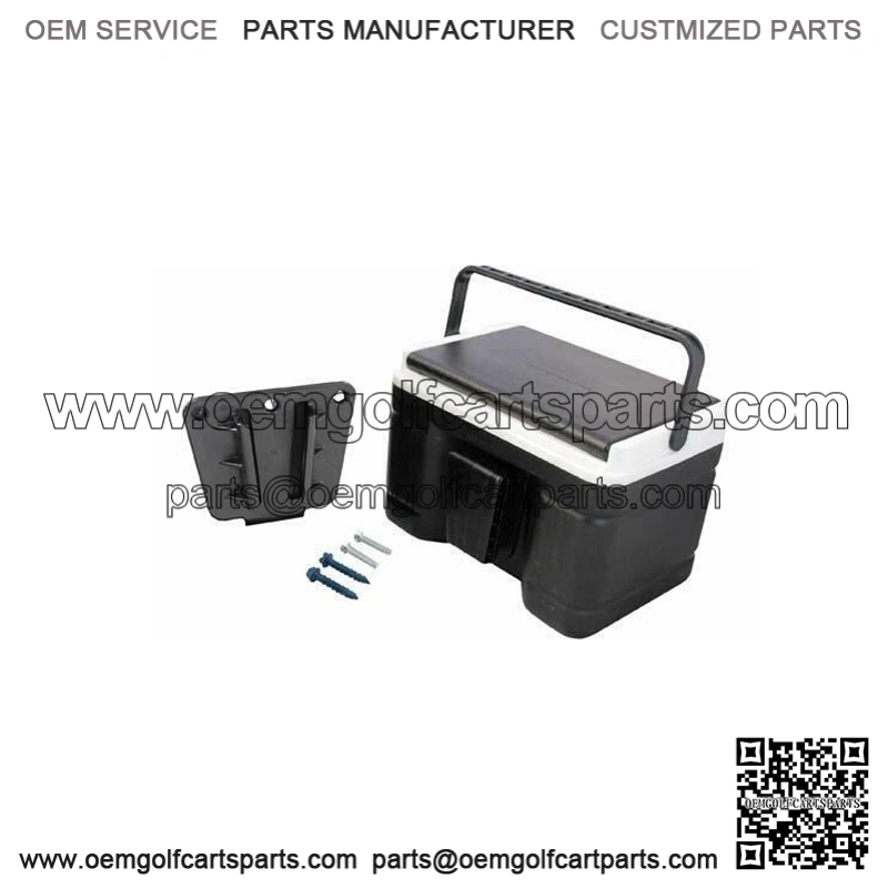 6 Qt. Black Cooler & Bracket for Club Car Precedent Golf Cart
