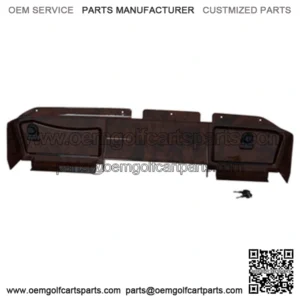 EZGO Golf Cart Woodgrain Dash Cover with Locking Doors for RXV 2008 and Up