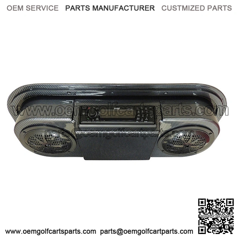 Carbon Fiber Console With Marine Receiver/Speakers/Antenna for Golf Cart