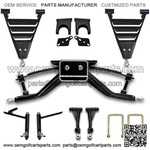 Heavy Duty Lift Kit for Club Car DS Golf Cart Models | 6 Inch A-Arm Lift Kit | Compatible with 1982-2003.5 Models with Metal Dust Covers