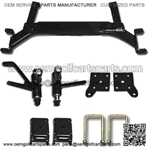 EZGO TXT 5" Drop Axle Golf Cart Lift Kit (Fits 2001.5-2013 Electric Models)