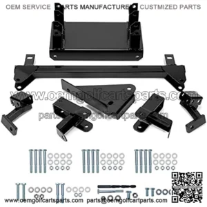 4" Block Lift Kit Compatible with Yamaha Golf Cart G29 Drive Model New Heavy Duty Steel Hard Black