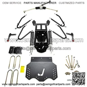 EZGO TXT Golf Cart Lift Kit | Long Travel Lift Kit with Independent Front Suspension | Compatible with 2001.5-2009 Gas Models (with Robins Engine)