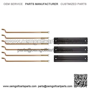 Golf Cart Battery Hold Down Plate and Rod kit for Club Car DS and Carryall Electric 1998-2005,OEM 101090801,1013683
