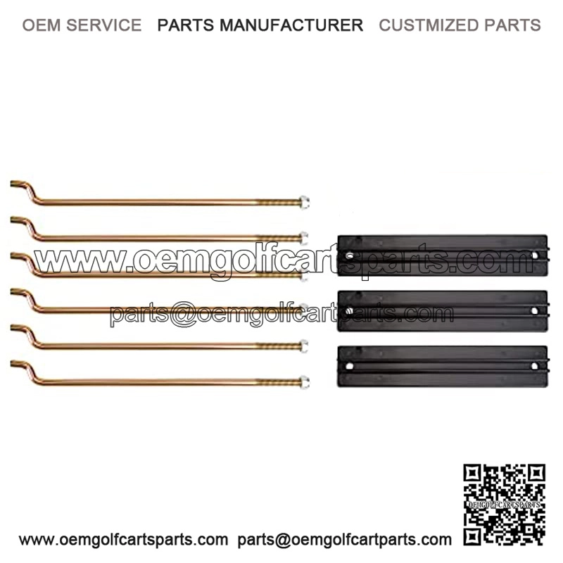 Golf Cart Battery Hold Down Plate and Rod kit for Club Car DS and Carryall Electric 1998-2005,OEM 101090801,1013683