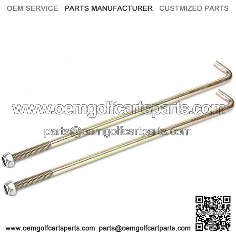 Golf Cart Battery Hold Down Rod Fits Club Car DS Electric Years 1976-2006, Yamaha G22, Replaces 102845203 JN3-H2133-00 JN2-H2133-00, Pack of 2