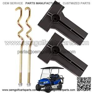 Club Car Precedent Battery Hold Down Plate fit for Golf Cart Club Car Precedent (2008.5-up) Replacement Part 103374801 103357701 - with 2pcs Battery Bolt S Type Rod