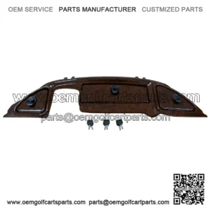 Club Car Precedent Golf Cart WOOD GRAIN Dash Panel Locking Glove Box 2007+
