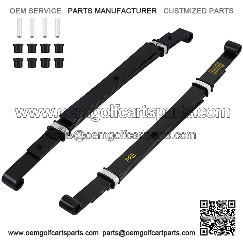 Heavy Duty Leaf Springs for Club Car Precedent Golf Cart (4 Leafs Rear set of 2)