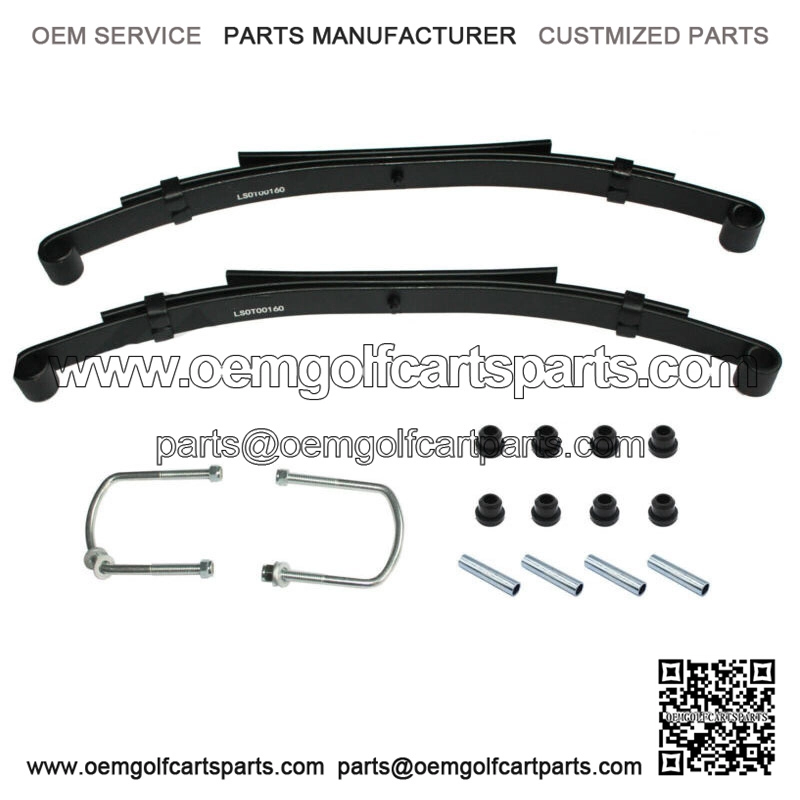 Pair(2) Dual Action Rear Heavy Duty Leaf Springs Set For Club Car DS Golf Cart