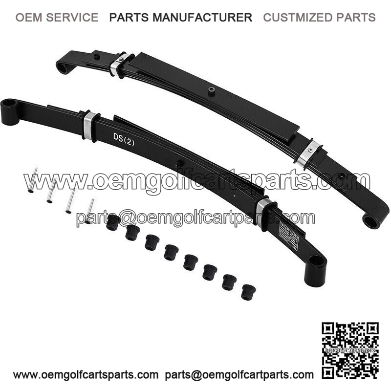 4 Leaf Heavy Duty Rear Leaf Springs for Club Car DS Golf Cart 1993 Up Set of 2