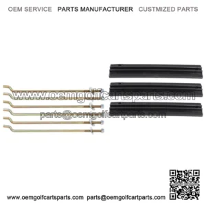 Fit for 1981-2013 Club Car DS Golf Cart Battery Hold Down Retainer Plate Rod Kit