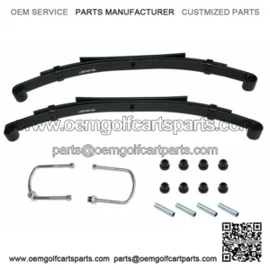For Club Car DS Golf Cart Rear Heavy Duty Springs Kit Bushings & Sleeves Pair(2)