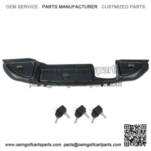 Carbon Fiber Dash with Locking Doors 2008.5 + For Club Car Precedent Golf Cart