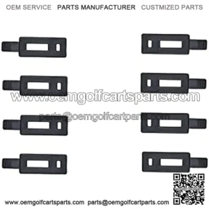 Feather butterfly Replace Yamaha G1, G2, G8, G9, G11 Golf Cart Air Cleaner Hooks ??Quantity: 8 latch/Color: Black??