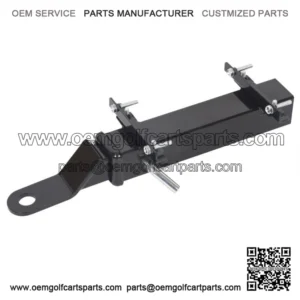 For Club Car Ezgo Yamaha Black Golf Cart Trailer Hitch Fits on Backseat Footrest