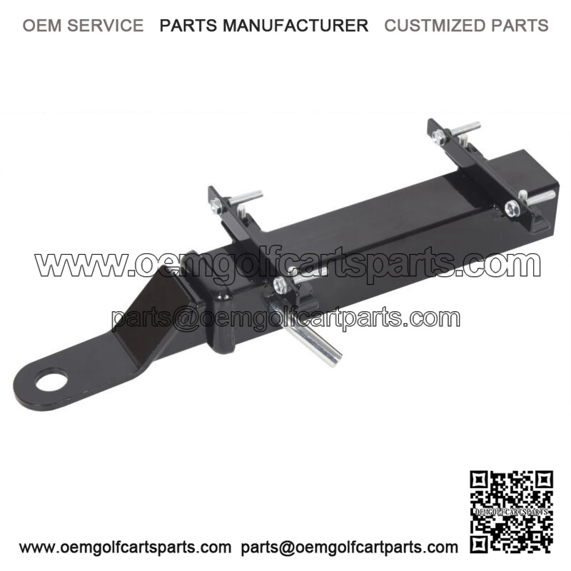 For Club Car Ezgo Yamaha Black Golf Cart Trailer Hitch Fits on Backseat Footrest