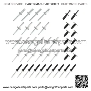 Complete Body Rivet Kit For EZGO TXT 1994-up Golf Cart Gas and Electric 42PCS