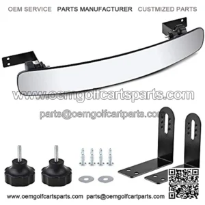 Golf Cart Rear View Mirror 16.5 Inch Extra Wide Panoramic Golf Cart Rear View Mirror Fit for EZGO, Yamaha, Club Car