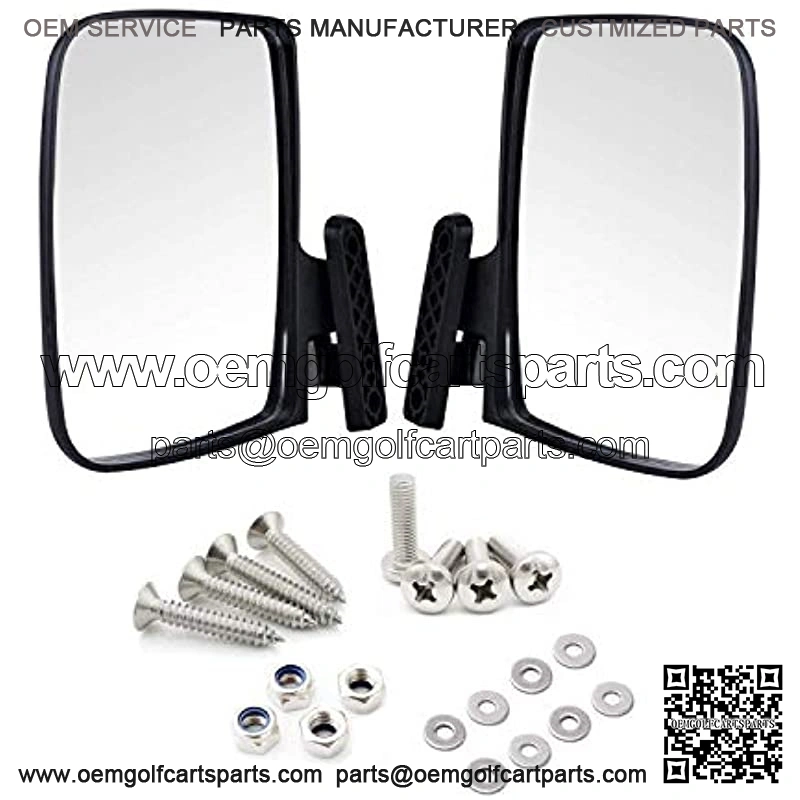 Moveland Universal Golf Cart Side View Mirrors Compatible with EzGo Club Car Yamaha, Moveland RHOX Style Accessories