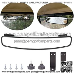 Golf Cart Mirror, Rear View Mirror For Golf Cart Car EZGO EZ-GO Club Car Yamaha , Golf cart Panoramic Rear View Mirror,16.5" Extra Wide 180 Degree