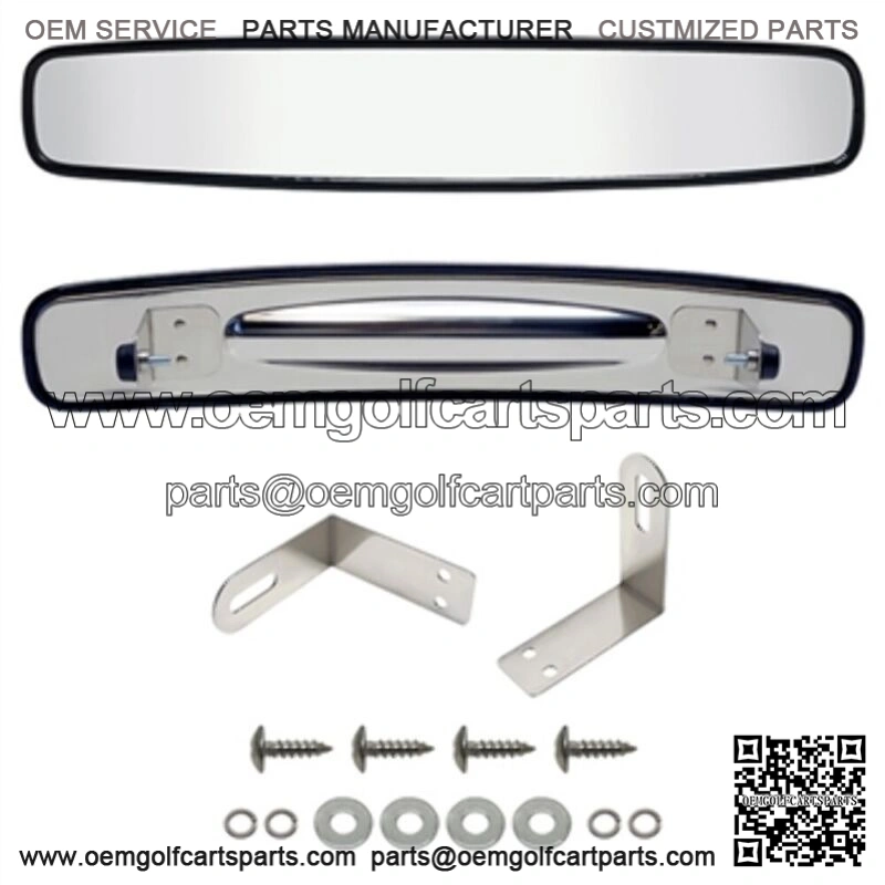 17" Wide Convex Mirror for Golf Cart