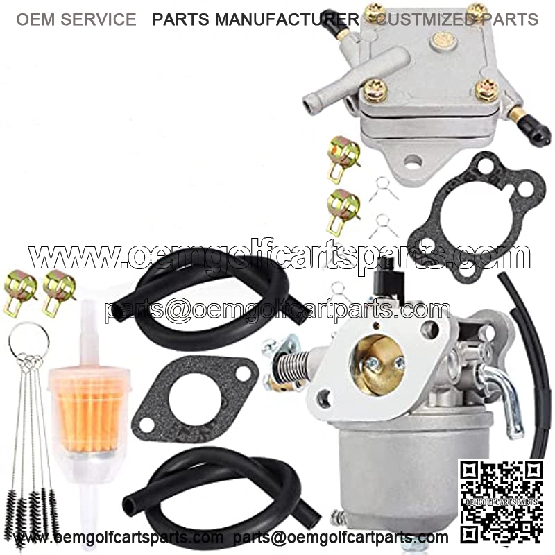 Carburetor Fuel Pump Compatible with EZGO Golf Cart Gas Car 350cc Robin Engines 4-Cycle Engines Workhorse & ST350 Carb 17559 72558G01 72558G05 72840G02 CARB-016A 520-184 72021G01