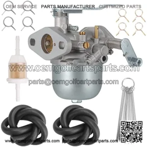 Carburetor Kit for EZGO Marathon 2-stroke Gas 1988-1993, Replace OEM 23932-G1 23932G1 14031-G1 14031G1 21740-G1 21740G1 17563 17564 Carb-018A