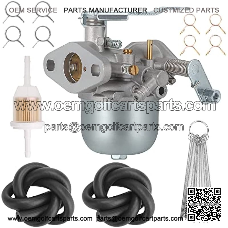 Carburetor Kit for EZGO Marathon 2-stroke Gas 1988-1993, Replace OEM 23932-G1 23932G1 14031-G1 14031G1 21740-G1 21740G1 17563 17564 Carb-018A