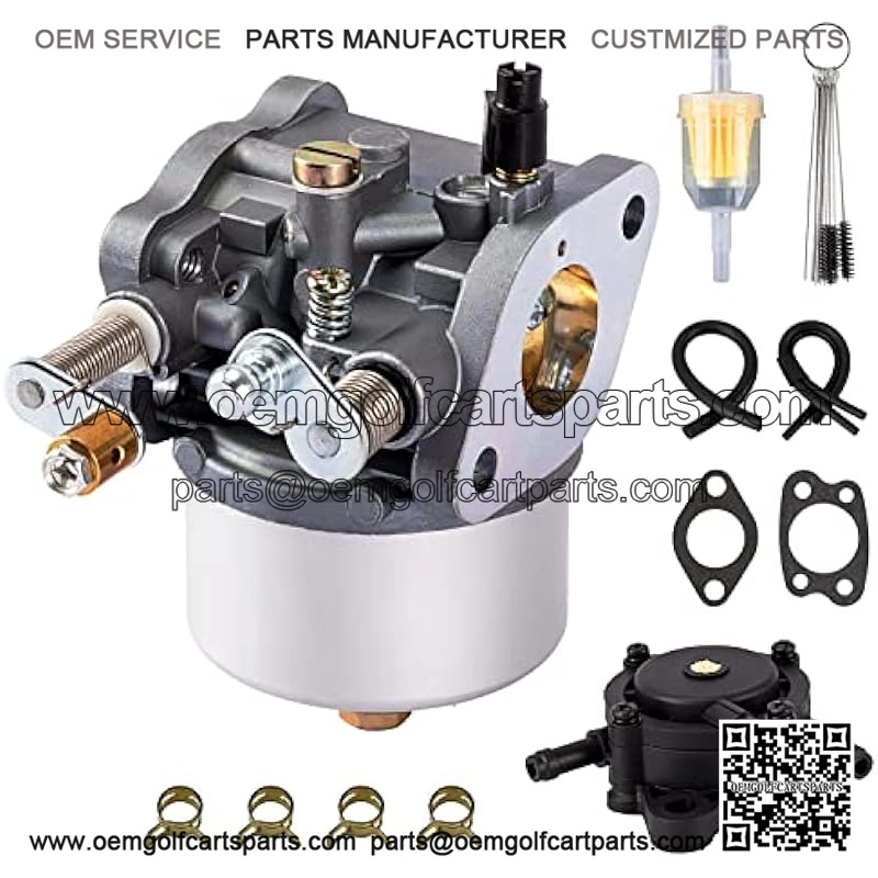 295cc Carburetor with Fuel Pump for EZ-GO Marathon Medalist TXT 4-Cycle Golf Carts 26645-G01, 26645-G03, 26645-G04, 72558-G02, 72558-G03, 26726-G01, 26727-G01, 603901 17553