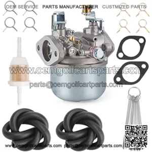 Carburetor Kit for EZGO Marathon 2-stroke Gas 1988, Replace OEM 14031G1, 14031-G1, 21740G1, 21740-G1, 4798, 520187, 520-187