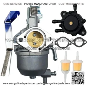 Carburetor Compatible with EZGO Kawasaki Engine RXV 2008+ Gas Golf Carts TXT 2010-2015 EZ-GO Valor 2010-2014 with Fuel Pump E-Z-GO Repalce 808656 602061 72873G01
