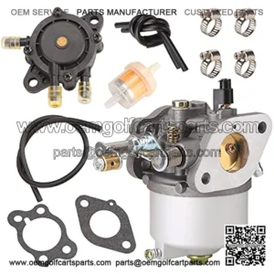 Carburetor Fuel Pump Kit for EZGO TXT, Marathon, Medalist 1991-up 4-Cycle Golf Cart with 295cc Engines, OEM# 72840-G01 26645-G01 26726-G01 26727-G01 72558-G02 603901 17553