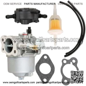 295cc Carburetor & 808656 Fuel Pump Replacement for EZGO Marathon Medalist TXT 4-Cycle Golf Carts 1991-up 26645-G03 26645-G04 72558-G02 72558-G03