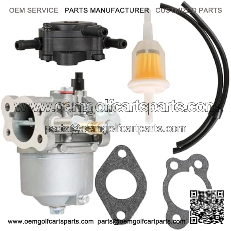 295cc Carburetor & 808656 Fuel Pump Replacement for EZGO Marathon Medalist TXT 4-Cycle Golf Carts 1991-up 26645-G03 26645-G04 72558-G02 72558-G03