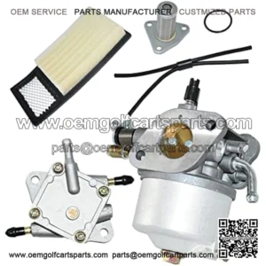 72021-G01 Carburetor with Fuel Pump & Air Filter for EZGO Golf Cart Gas Car 350cc Robin TXT Medalist 4-Cycle Workhorse ST350 17559 72558G01 72558G05 72840G02 Red Hawk CARB-016A 520-184