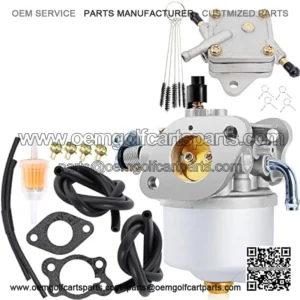 Golf Cart Carburetor Fuel Pump Compatible with EZGO Gas 350cc 4-Cycle Robin Engine Workhorse ST350 ST-Sport TXT MPT Shuttle Clays Car 72558-G01 72558-G05 72840-G02 72873-G01 17559 520-184 Carb