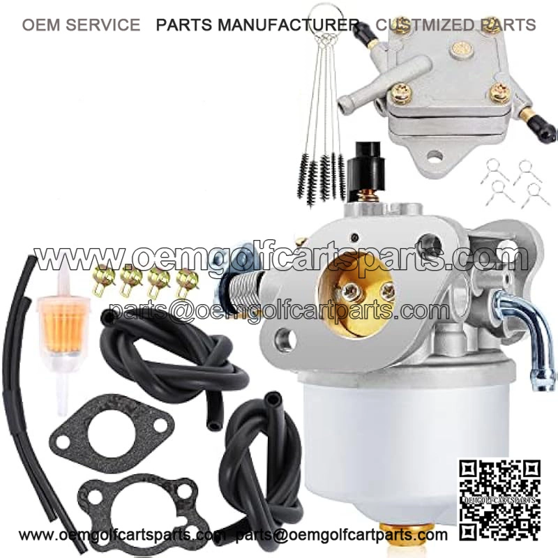 Golf Cart Carburetor Fuel Pump Compatible with EZGO Gas 350cc 4-Cycle Robin Engine Workhorse ST350 ST-Sport TXT MPT Shuttle Clays Car 72558-G01 72558-G05 72840-G02 72873-G01 17559 520-184 Carb