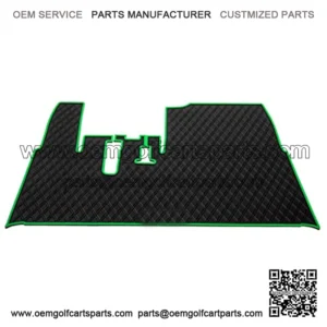 Yamaha - Tapete para carrito de golf, cobertura completa, compatible con modelos Yamaha Adventurer (2007-2017), G29, YDR, y Drive (Gen1), color negro con borde verde
