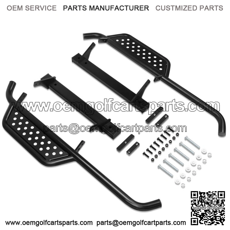 Heavy Duty Nerf Bars Running Boards for EZGO TXT 1996-2021 Golf Cart(Set of 2)